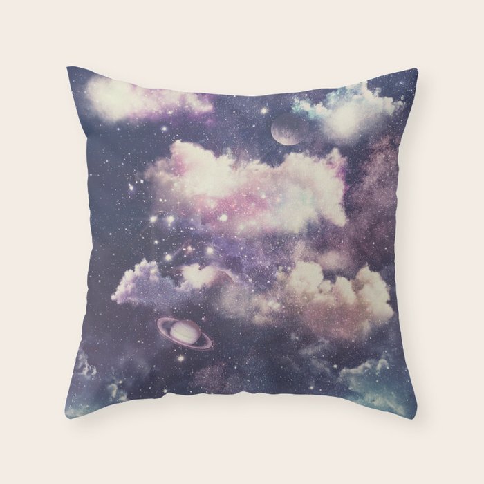 Deep Space Theme Throw Pillow Gallery Image 1