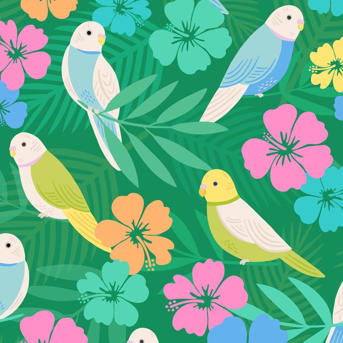 Parakeet Paradise Coffee Mug Gallery Image 2