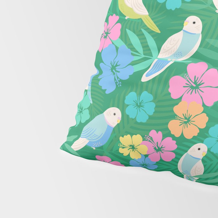 Parakeet Paradise Pillow Sham Gallery Image 4