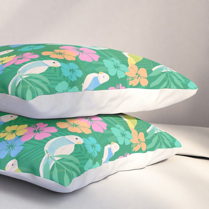 Parakeet Paradise Pillow Sham Gallery Image 3