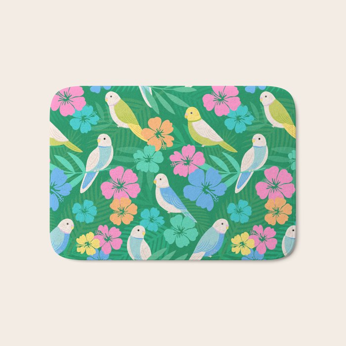 Parakeet Paradise Bath Mat Gallery Image 1