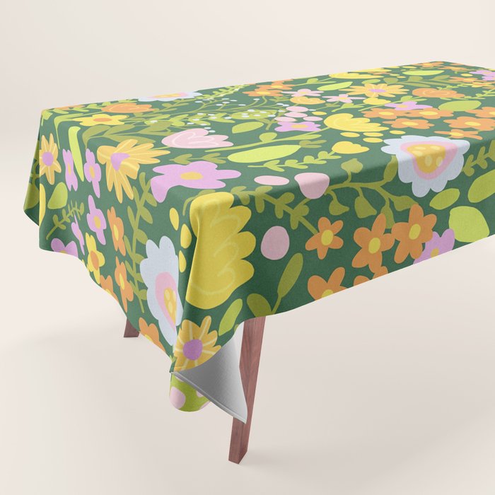 Amelia Green Tablecloth Gallery Image 1
