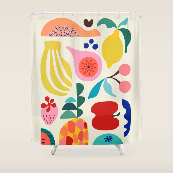 Summer Fruit 2 Shower Curtain Gallery Image 1
