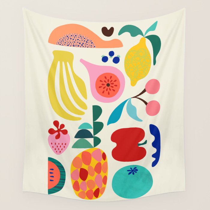 Summer Fruit 2 Wall Tapestry Gallery Image 1