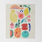 Summer Fruit 2 Throw Blanket Gallery Image 2