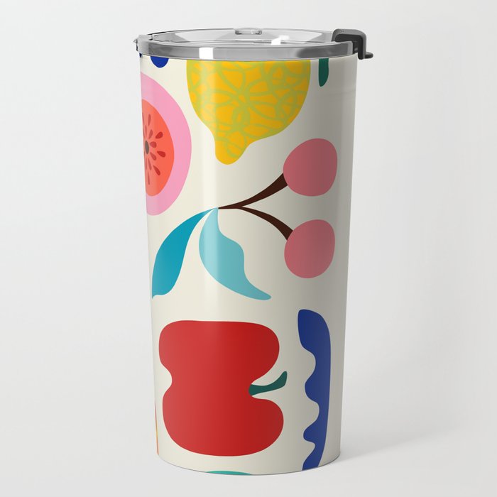 Summer Fruit 2 Travel Mug Gallery Image 2