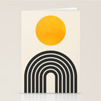 Gold Sun I: Mid-Century Modern Edition Stationery Card Gallery Image 2