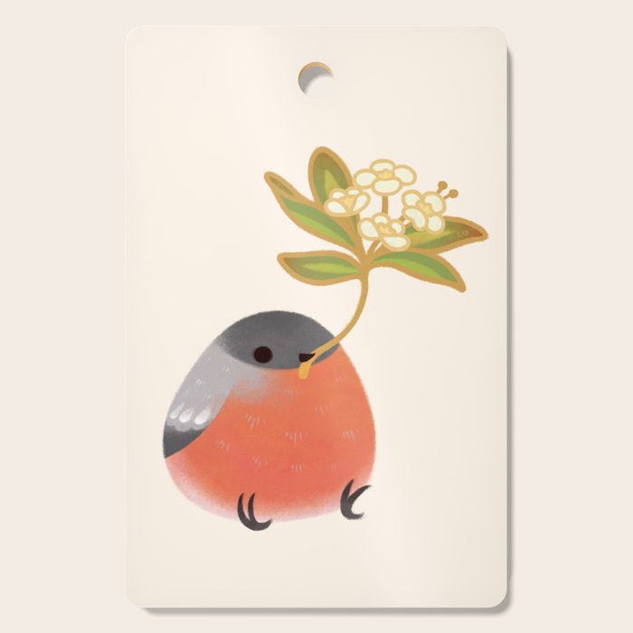 Eurasian bullfinch 2 Cutting Board Gallery Image 1