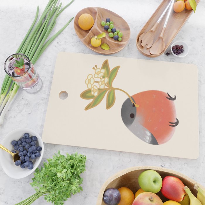 Eurasian bullfinch 2 Cutting Board Gallery Image 2