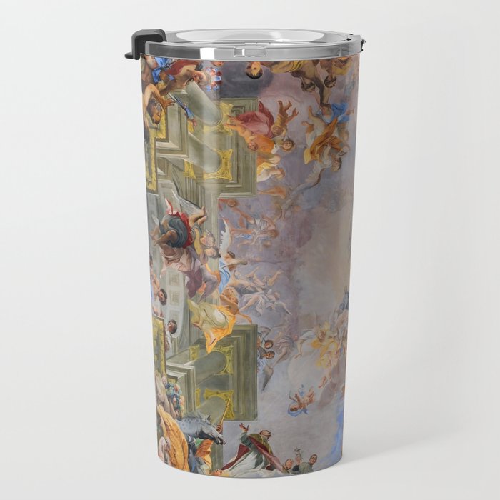 The Triumph Of St Ignatius Ceiling Painting Fresco Renaissance  Travel Mug Gallery Image 3
