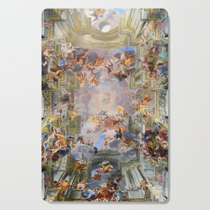 The Triumph Of St Ignatius Ceiling Painting Fresco Renaissance  Cutting Board Gallery Image 1