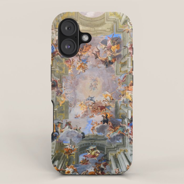 The Triumph Of St Ignatius Ceiling Painting Fresco Renaissance  iPhone Case Gallery Image 1