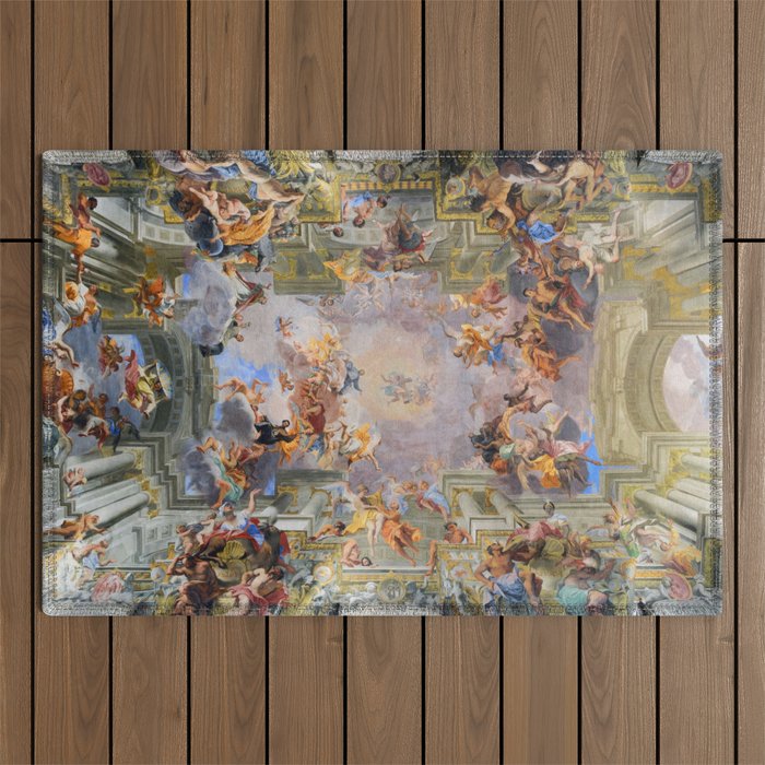 The Triumph Of St Ignatius Ceiling Painting Fresco Renaissance  Outdoor Rug Gallery Image 1