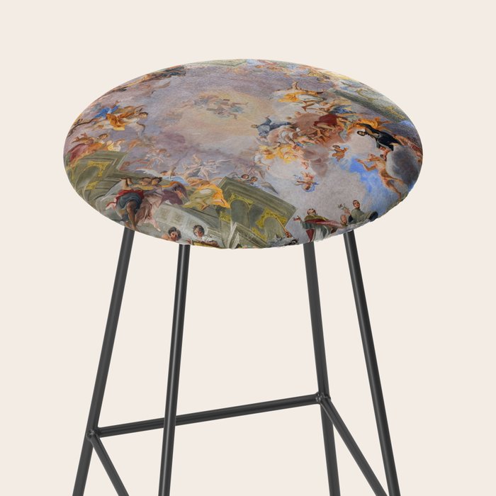 The Triumph Of St Ignatius Ceiling Painting Fresco Renaissance  Stool Gallery Image 2