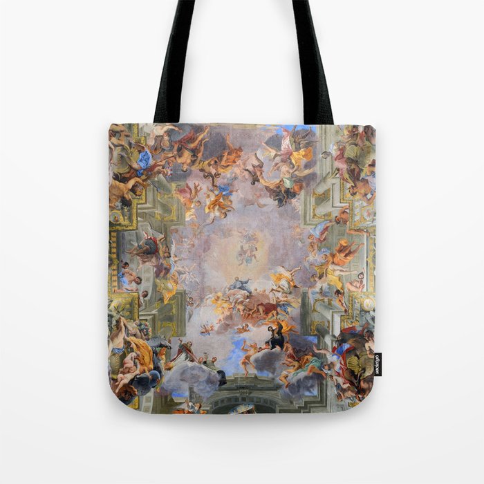 The Triumph Of St Ignatius Ceiling Painting Fresco Renaissance  Tote Bag Gallery Image 1