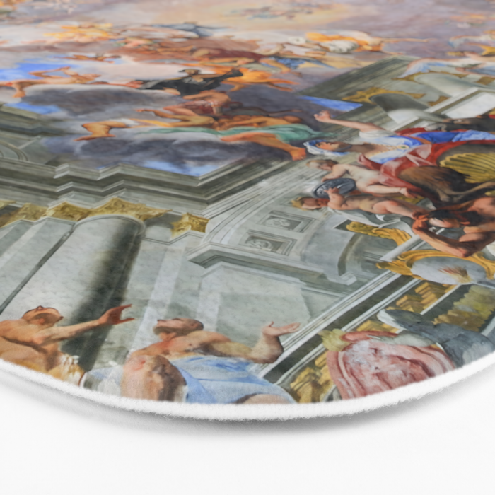 The Triumph Of St Ignatius Ceiling Painting Fresco Renaissance  Bath Mat Gallery Image 3