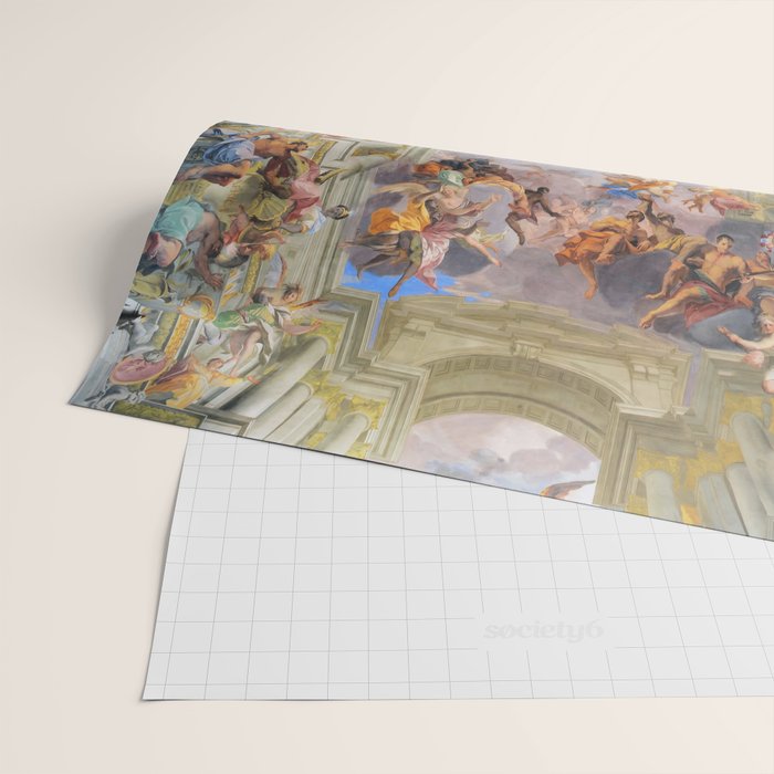 The Triumph Of St Ignatius Ceiling Painting Fresco Renaissance  Wrapping Paper Gallery Image 2