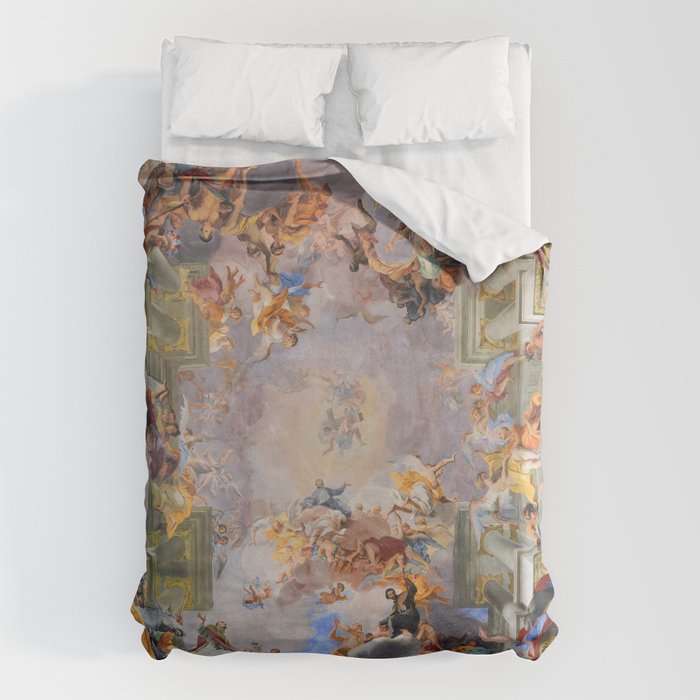 The Triumph Of St Ignatius Ceiling Painting Fresco Renaissance  Duvet Cover Gallery Image 6