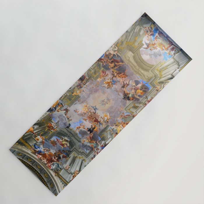 The Triumph Of St Ignatius Ceiling Painting Fresco Renaissance  Yoga Mat Gallery Image 1