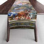 The Triumph Of St Ignatius Ceiling Painting Fresco Renaissance  Table Runner Gallery Image 1
