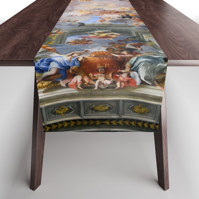 The Triumph Of St Ignatius Ceiling Painting Fresco Renaissance  Table Runner Gallery Image 1