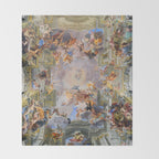 The Triumph Of St Ignatius Ceiling Painting Fresco Renaissance  Throw Blanket Gallery Image 2