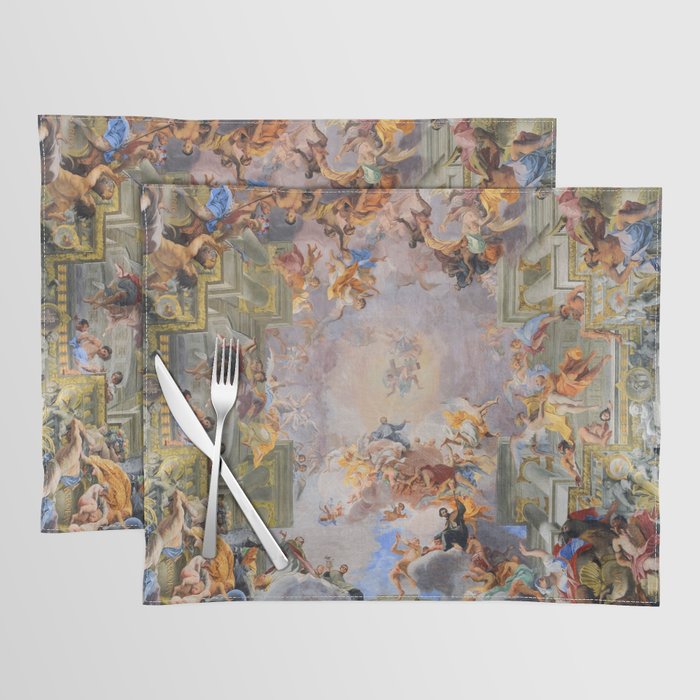 The Triumph Of St Ignatius Ceiling Painting Fresco Renaissance  Placemat Gallery Image 1