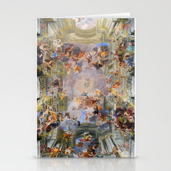 The Triumph Of St Ignatius Ceiling Painting Fresco Renaissance  Stationery Card Gallery Image 1
