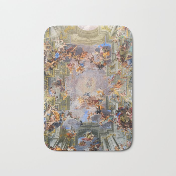 The Triumph Of St Ignatius Ceiling Painting Fresco Renaissance  Bath Mat Gallery Image 1