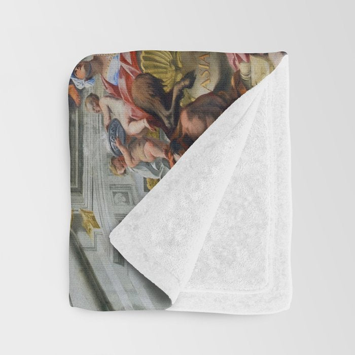 The Triumph Of St Ignatius Ceiling Painting Fresco Renaissance  Throw Blanket Gallery Image 3