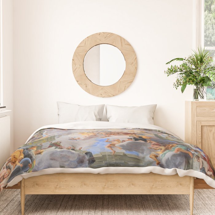The Triumph Of St Ignatius Ceiling Painting Fresco Renaissance  Duvet Cover Gallery Image 3
