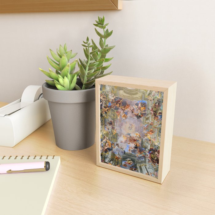 The Triumph Of St Ignatius Ceiling Painting Fresco Renaissance  Mini Art Print Gallery Image 2