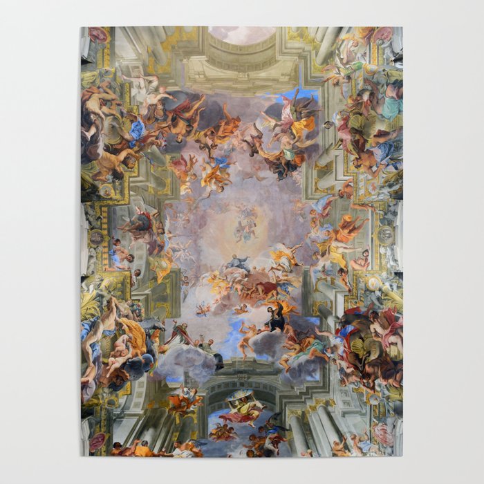 The Triumph Of St Ignatius Ceiling Painting Fresco Renaissance  Poster Gallery Image 4