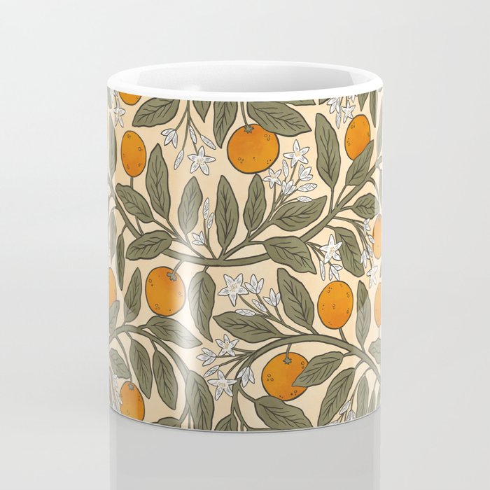 Art Nouveau Oranges Coffee Mug Gallery Image 4