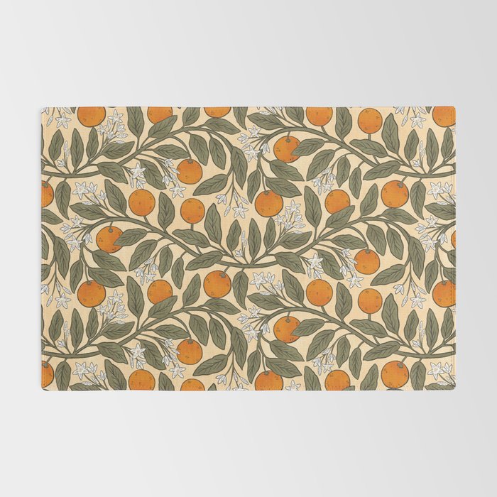Art Nouveau Oranges Rug Gallery Image 2