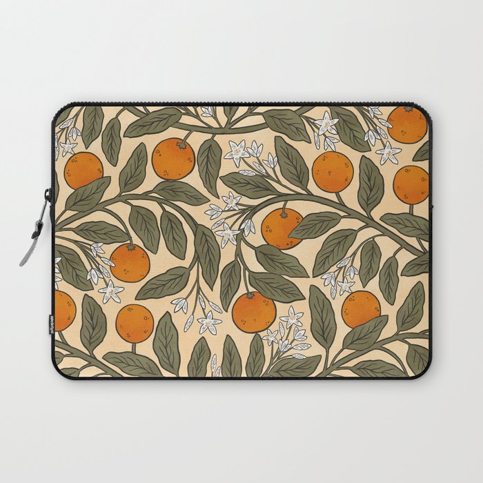 Art Nouveau Oranges Laptop Sleeve Gallery Image 1