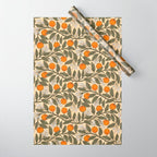 Art Nouveau Oranges Wrapping Paper Gallery Image 1