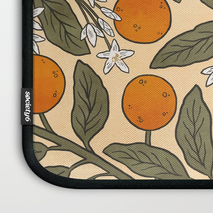 Art Nouveau Oranges Laptop Sleeve Gallery Image 3