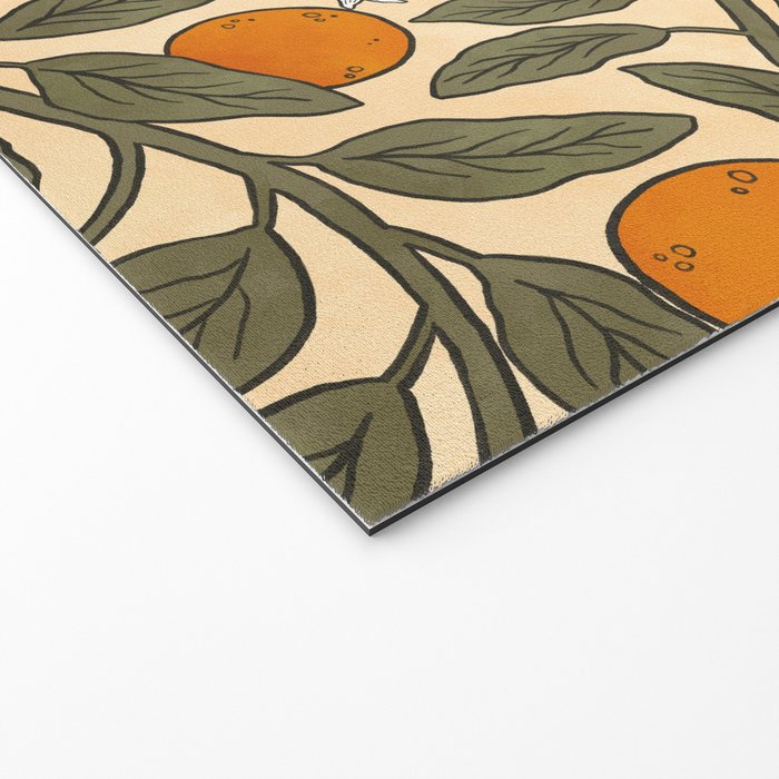 Art Nouveau Oranges Welcome Mat Gallery Image 2