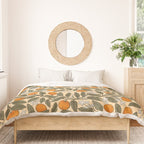Art Nouveau Oranges Duvet Cover Gallery Image 3