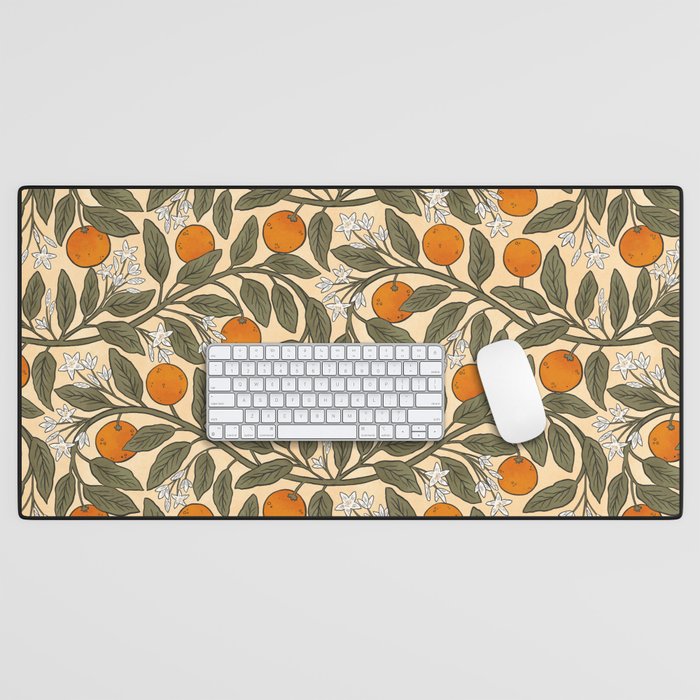 Art Nouveau Oranges Desk Mat Gallery Image 1
