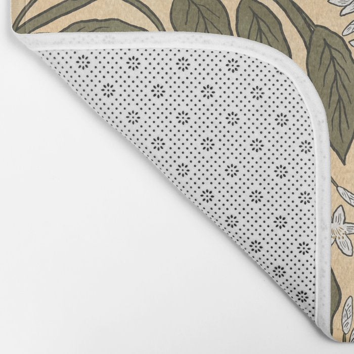 Art Nouveau Oranges Bath Mat Gallery Image 2