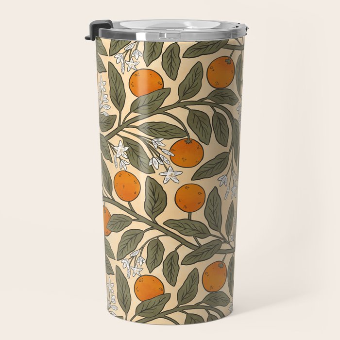 Art Nouveau Oranges Travel Mug Gallery Image 3