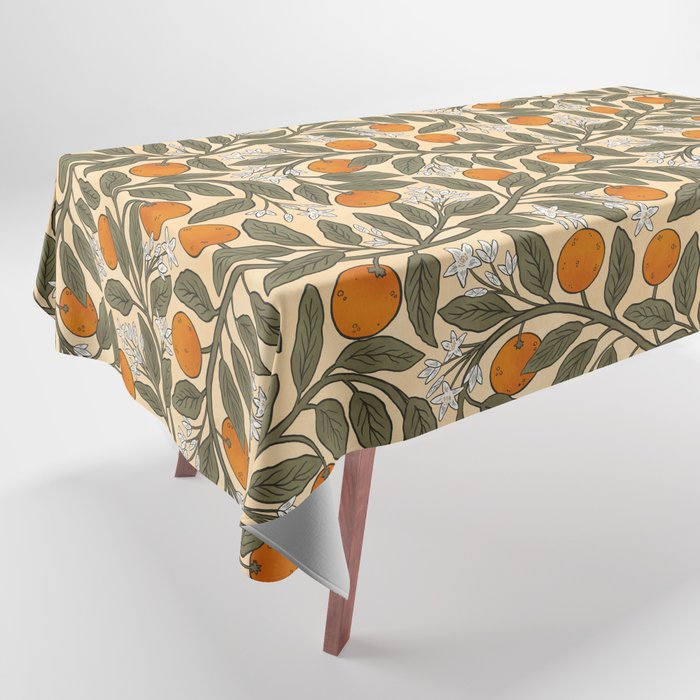 Art Nouveau Oranges Tablecloth Gallery Image 1