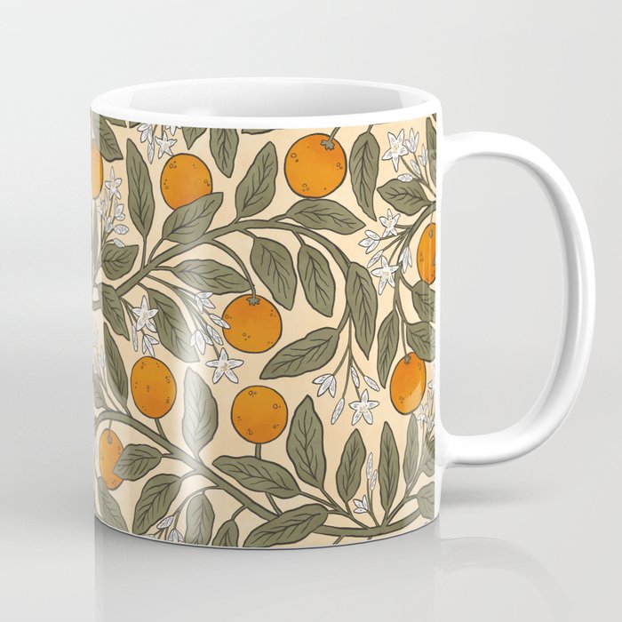 Art Nouveau Oranges Coffee Mug Gallery Image 1