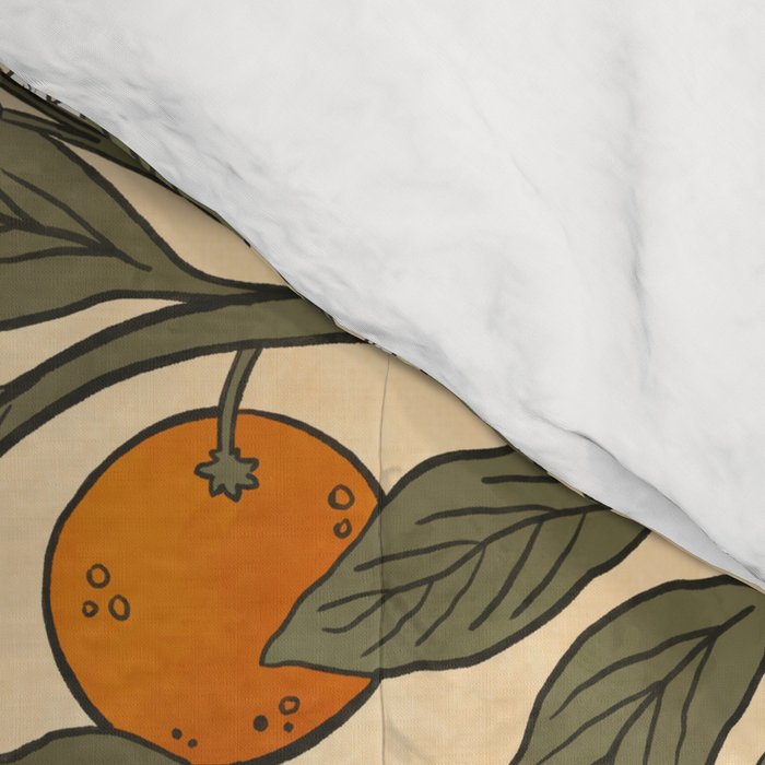 Art Nouveau Oranges Comforter Gallery Image 4