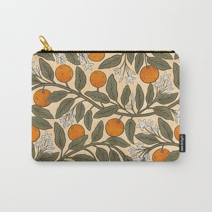 Art Nouveau Oranges Carry All Pouch Gallery Image 1