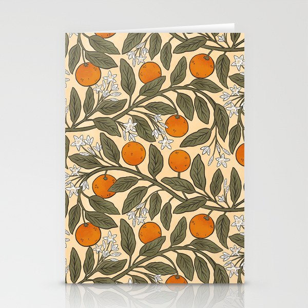 Art Nouveau Oranges Stationery Card Gallery Image 2