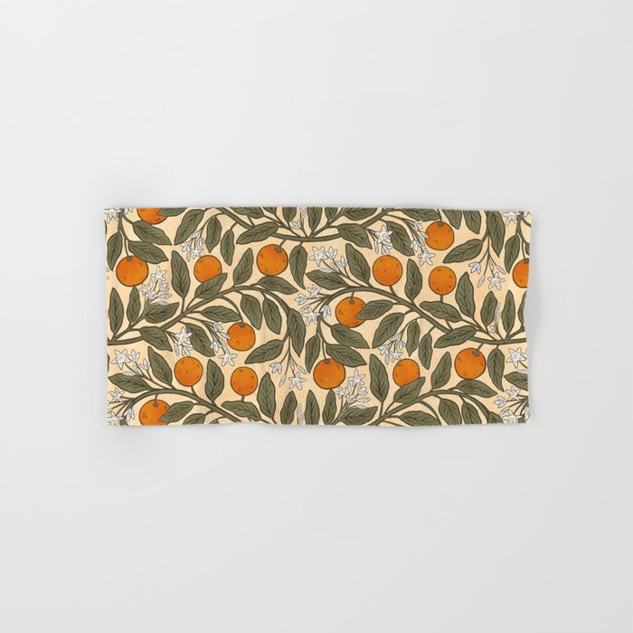 Art Nouveau Oranges Bath Towel Gallery Image 1