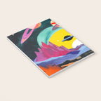 The Inner Space Landscape, Abstract Planets Painting Eclectic, Voyage Sun Moon Stars Voyage, Mountains Mars Bohemian Fantasy Notebook Gallery Image 3